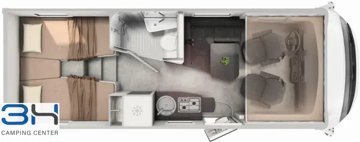 Grundriss Tag Hymer B-Klasse MC I BlackLine 580 -33.699,- ich-will-weg-Preis!