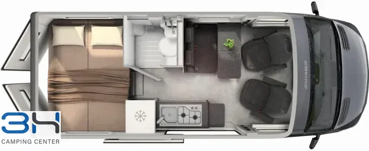 Grundriss Tag Hymer Grand Canyon S Xperience 600 -13.950,- Nachlass