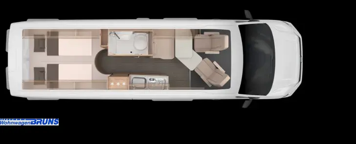 Grundriss Tag Knaus BoxDrive 680 ME *** Abverkauf bis Ende Mai