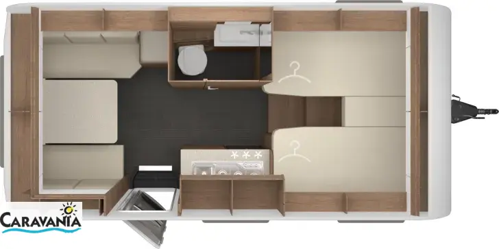 Grundriss Tag Tabbert Senara 460E 2.3 ähnlich Casadora