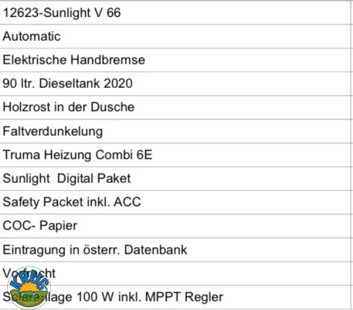 Fahrzeugbild Sunlight V 66 #17