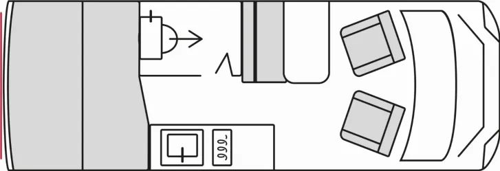 Grundriss Tag Bürstner Papillon PC 6.0