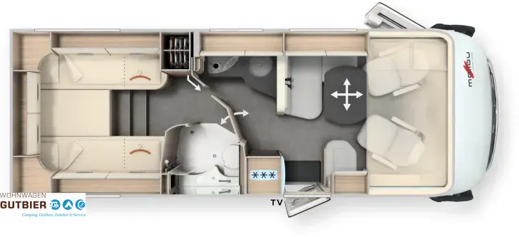 Grundriss Tag Malibu I 460 LE REDUZIERT !