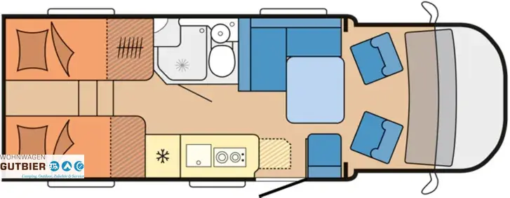 Grundriss Tag Hobby Prestige T 710 GE