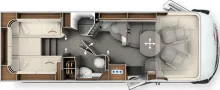 Grundriss Tag Carthago chic c-line I 4.9 LE L Mercedes (335)