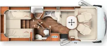 Grundriss Tag Carthago chic c-line I 4.9 LE Mercedes (322)