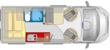 Grundriss Tag Pössl 2Win S Citroen AT/140PS/Premium/Navi/Kamera