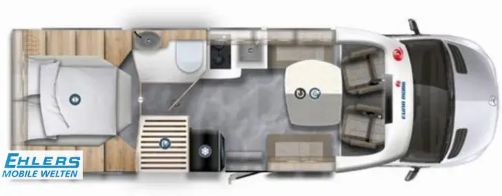 Grundriss Tag Eura Mobil Profila T PT 726 QF Freestyle verfügbar ab 06.2026/170PS/Freestyle-Paket/Freestyle-Plus-Paket