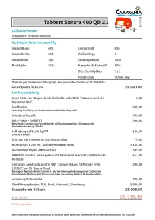 Fahrzeugbild Tabbert Senara 400 QD 2.3 ähnlich Casadora #19