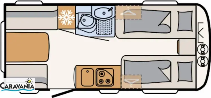 Grundriss Tag Dethleffs Camper 460 EL *2026*