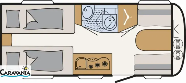 Grundriss Tag Dethleffs c-joy 460 LE ähnlich Active -3769,-