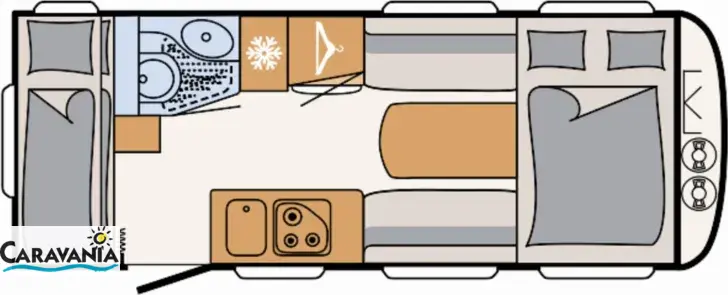 Grundriss Tag Dethleffs c-joy 480 QLK ähnlich Active