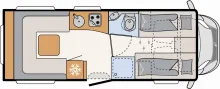 Grundriss Tag Dethleffs Alpa A 6820-2 *4-Personen*SAT*TV*Navi*Lithium*RF