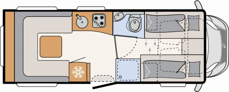 Grundriss Tag Dethleffs Alpa A 6820-2 *4-Personen*SAT*TV*Navi*Lithium*RF