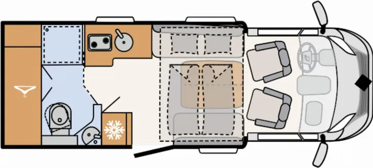 Grundriss Tag Dethleffs Just 90 T 6762