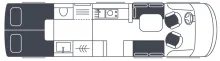 Grundriss Tag Niesmann + Bischoff Flair 920 207 PS / 7,49 t, Luftfederung