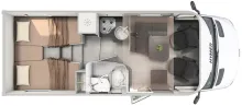 Grundriss Tag Hymer GT-S 600 Autark & Winterpaket