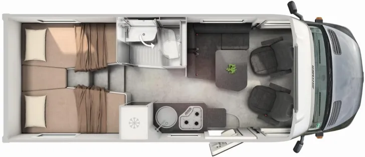 Grundriss Tag Hymer ML-T CrossOver 570