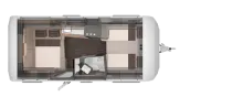 Grundriss Nacht Knaus Azur 500 EU *2.000 kg*Komfortbett*Dusche*