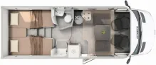 Grundriss Tag Tramp S 685 Hymer Tramp S