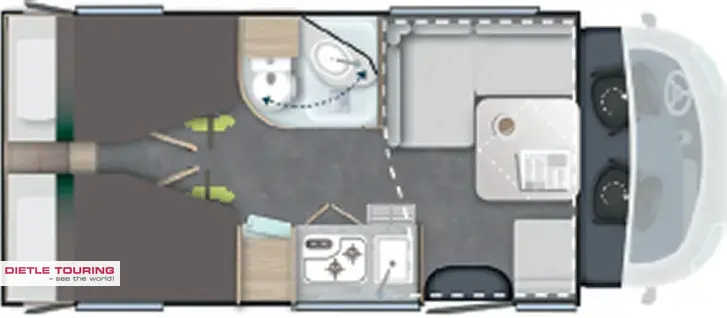 Grundriss Tag Challenger Teilintegriert Graphite Edition 287 Arctic