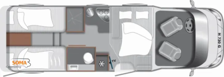 Grundriss Tag LMC Tourer Lift H 730 G