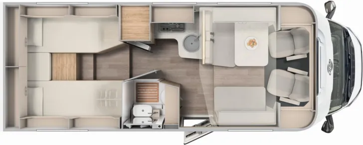 Grundriss Tag Carado T 448 Markise, Automatik