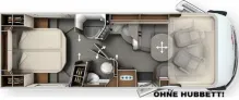 Grundriss Tag Carthago chic c-line I 5.0 QB L Mercedes - MODELL 2026 !!!