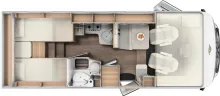Grundriss Tag Carado Clever+ I Edition 338 *Solar*Wechselrichter*TV*