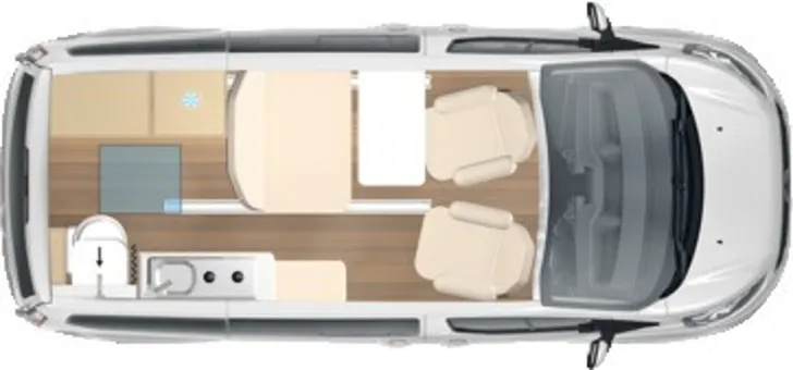 Grundriss Tag Bürstner Copa C 530 Aktionspreis Aktionspreis /Automatik