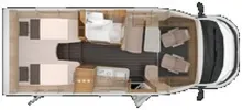 Grundriss Tag Knaus Sky Ti 650 MEG Platinum Selection Aktionspreis