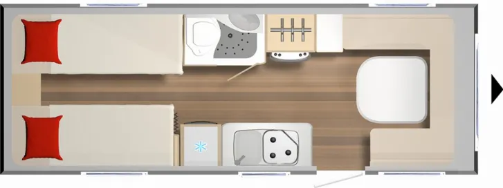 Grundriss Tag Bürstner Premio 530 TL Limited Aktionspreis