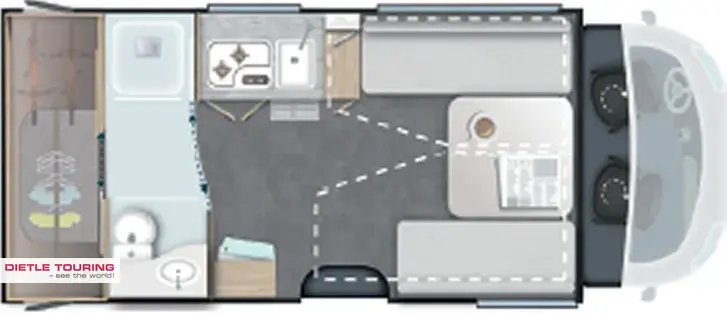 Grundriss Tag Challenger Teilintegriert Graphite Edition 270 Arctic