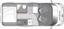 Grundriss Tag LMC Innovan 540 Lithium Maxvan Offroad Bereifung