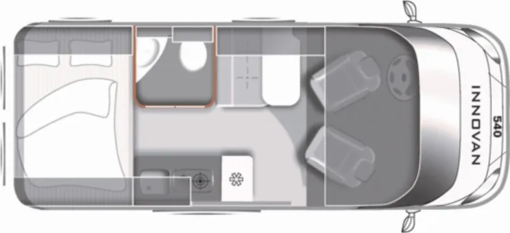 Grundriss Tag LMC Innovan 540 Lithium Maxvan Offroad Bereifung