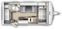Grundriss Tag Fendt Apero 495 SKM UVP: 35.806,- EUR