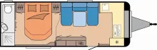Grundriss Tag Hobby Maxia 660 WQM UVP: 50.879,- EUR