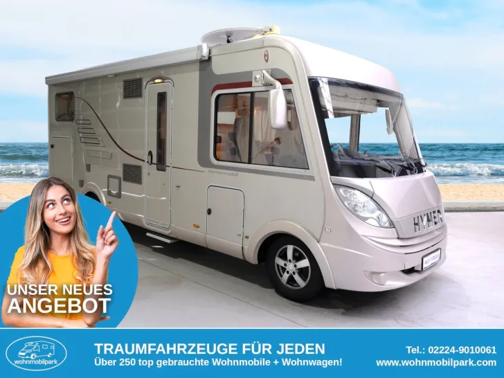 Fahrzeugbild Hymer B 594/1.Hand/Automatik/Festbett+Hubbett/158 PS #1