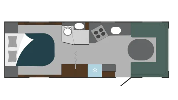 Tagesgrundriss Polar Blueline 680 QA