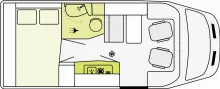 Grundriss Tag Etrusco V Ford 5.9 DF *AUTOMATIK*MARKISE*ALUFELGEN*