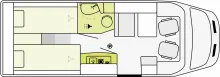 Grundriss Tag Etrusco V Ford 6.6 SF *AKTIONSPREIS BIS 20.04.2026*