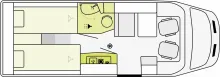 Grundriss Tag Etrusco V Ford 6.6 SF *AKTIONSPREIS BIS 21.04.2026*