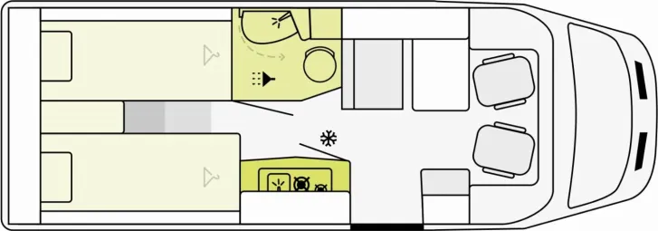 Grundriss Tag Etrusco V Ford 6.6 SF *AKTIONSPREIS BIS 21.04.2026*