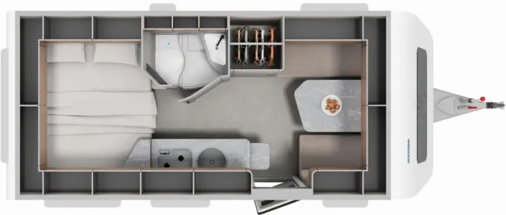 Grundriss Tag Hymer Eriba Eriba Feeling 425 ****VERFÜGBAR AB JULI 2026****