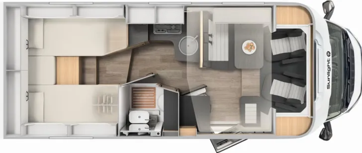 Grundriss Tag Sunlight Adventure T 67S Keep on Rolling Aktion