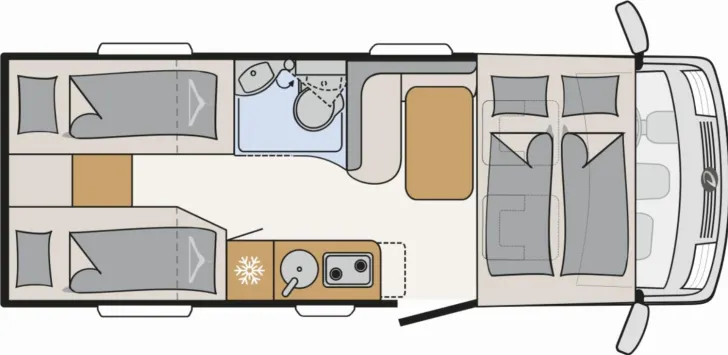 Grundriss Tag Dethleffs Globebus Active I 4