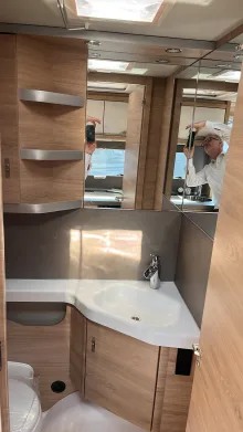Toilette Knaus Südwind 460 EU 60 Years Einzelbetten*Alu Felgen