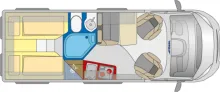 Grundriss Tag Pössl Roadcruiser Fiat 140 PS LAST-EDITION-25 SALE