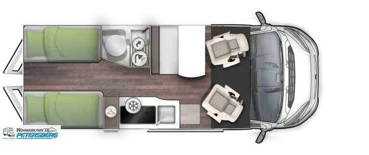 Grundriss Tag Forster V 636 EB4 Flip *NEU* mit Aufstelldach