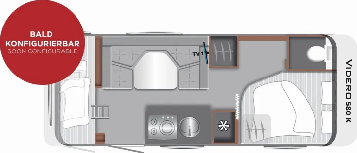 Grundriss Tag LMC Videro 580 K Sondernachlass EUR 8.340,00